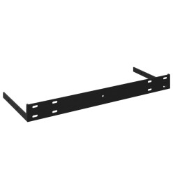 Étagère murale flottante Noir brillant 60x23,5x3,8 cm MDF