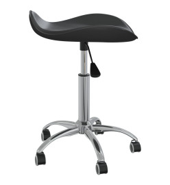 Tabouret de salon et spa Noir Similicuir