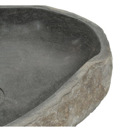 Lavabo en pierre de rivière Ovale 45-53 cm