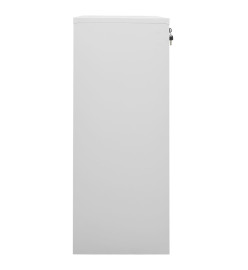 Armoire de bureau Gris clair 90x40x102 cm Acier