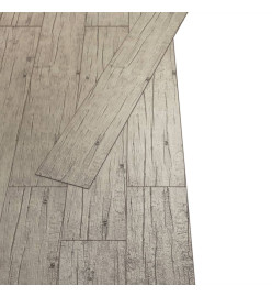 Planche de plancher PVC autoadhésif 5,02 m² 2 mm Chêne délavé