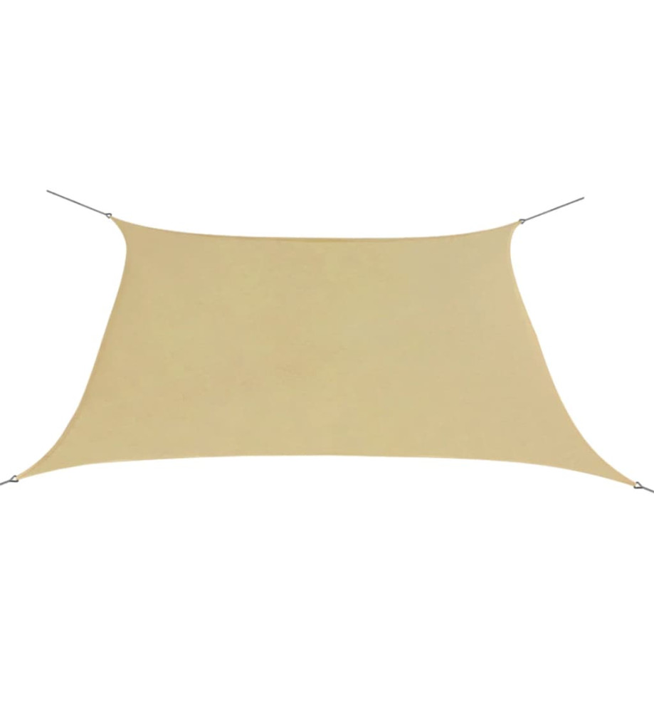 Voile de parasol Tissu Oxford Carré 2 x 2 m Beige