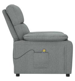 Fauteuil de massage Gris foncé Tissu