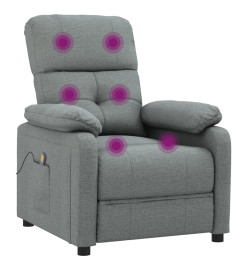 Fauteuil de massage Gris foncé Tissu