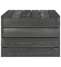 Salon palette de jardin 5 pcs Bois de pin massif Gris foncé