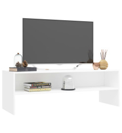 Meuble TV Blanc 120x40x40 cm Bois d'ingénierie