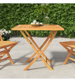 Table pliable de jardin 85x85x76 cm Bois de teck solide