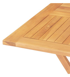 Table pliable de jardin 85x85x76 cm Bois de teck solide