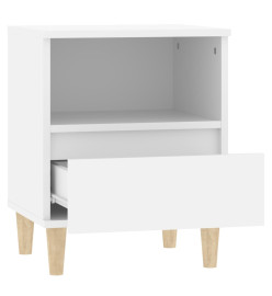 Tables de chevet 2 pcs Blanc 40x35x50 cm