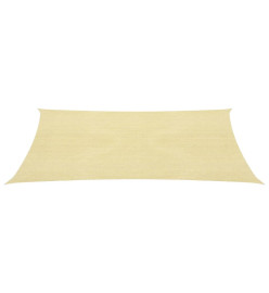 Voile d'ombrage 160 g/m² Beige 4x4 m PEHD