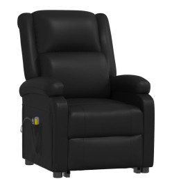 Fauteuil de massage Noir Similicuir