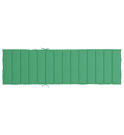 Coussin de chaise longue vert 200x70x3 cm tissu oxford