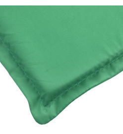 Coussin de chaise longue vert 200x70x3 cm tissu oxford