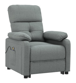 Fauteuil électrique de massage Gris foncé Tissu