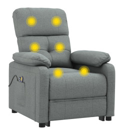 Fauteuil électrique de massage Gris foncé Tissu