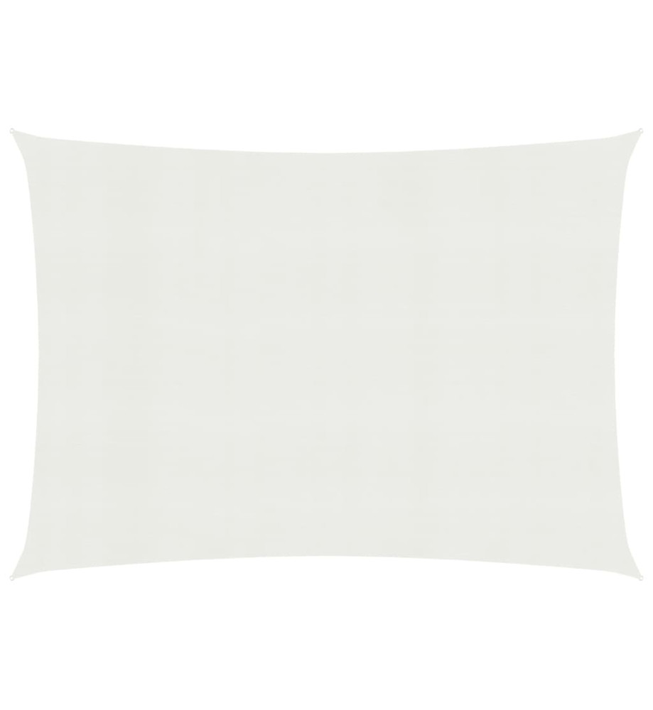 Voile d'ombrage 160 g/m² Blanc 3,5x4,5 m PEHD