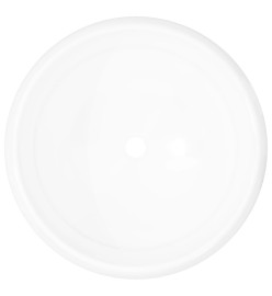 Lavabo ronde Céramique Blanc 40 x 15 cm