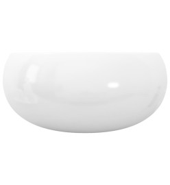 Lavabo ronde Céramique Blanc 40 x 15 cm