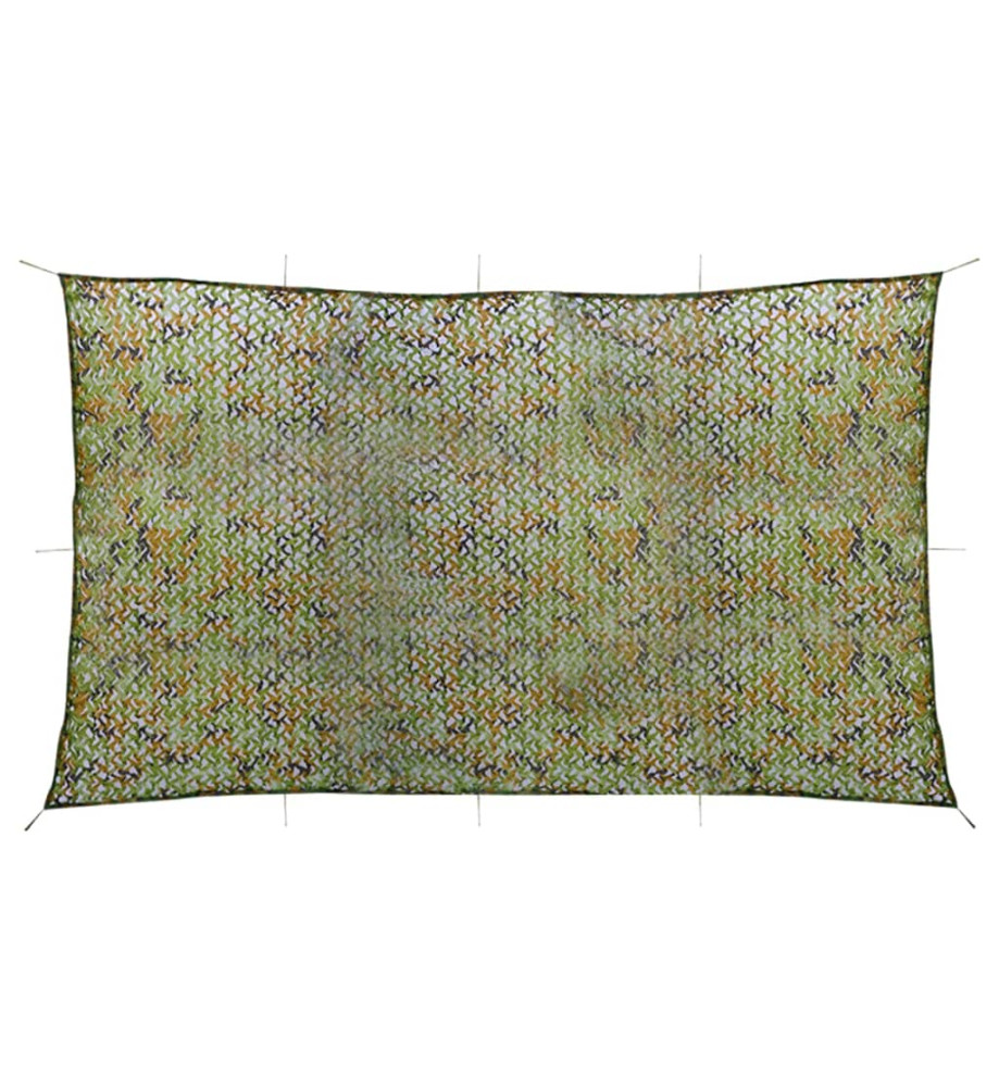 Filet de camouflage avec sac de rangement 2x6 m Vert