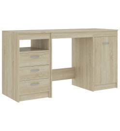 Bureau Chêne sonoma 140x50x76 cm Aggloméré