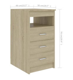 Bureau Chêne sonoma 140x50x76 cm Aggloméré