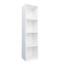 Bibliothèque/Meuble TV Blanc 36x30x143 cm Bois d'ingénierie