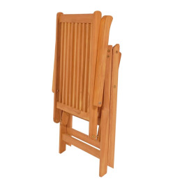 Chaises de jardin 6 pcs avec coussins vert Bois de teck massif