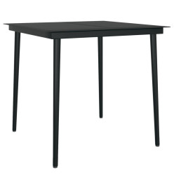 Mobilier de salle à manger de jardin avec coussins 3 pcs Noir