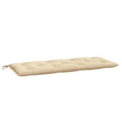 Coussins de banc de jardin 2 pcs beige 120x50x7 cm tissu Oxford