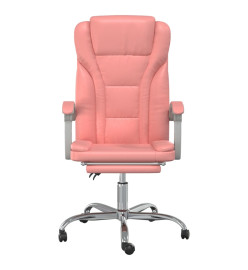 Fauteuil inclinable de bureau Rose Similicuir