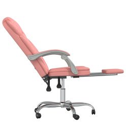 Fauteuil inclinable de bureau Rose Similicuir