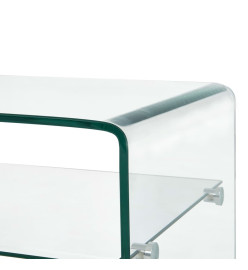 Table basse Clair 98 x 45 x 31 cm Verre trempé