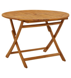 Table pliable de jardin 110 cm Bois d'acacia massif