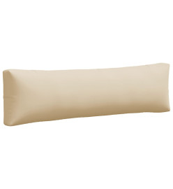 Coussins de palette 2 pcs beige tissu