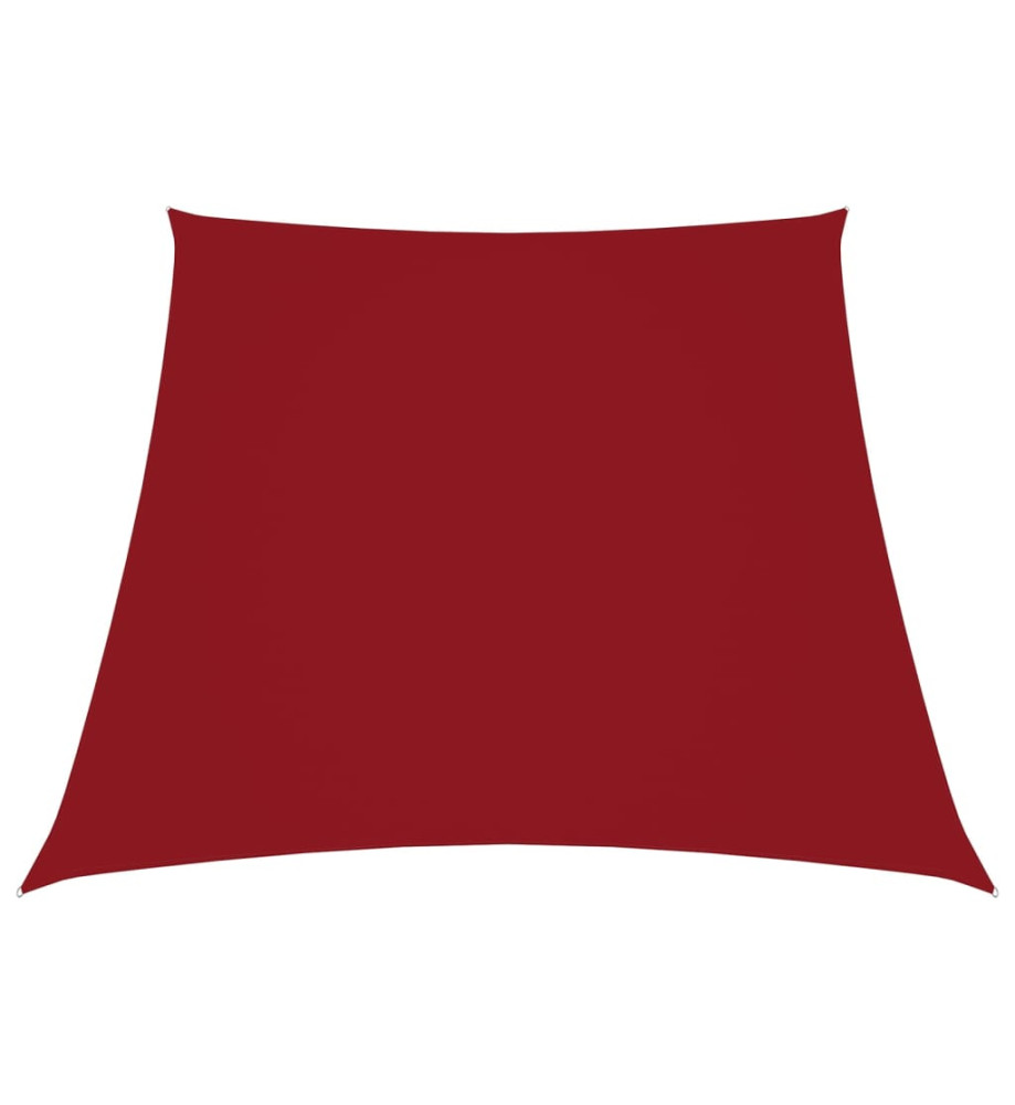 Voile de parasol Tissu Oxford trapèze 3/5x4 m Rouge