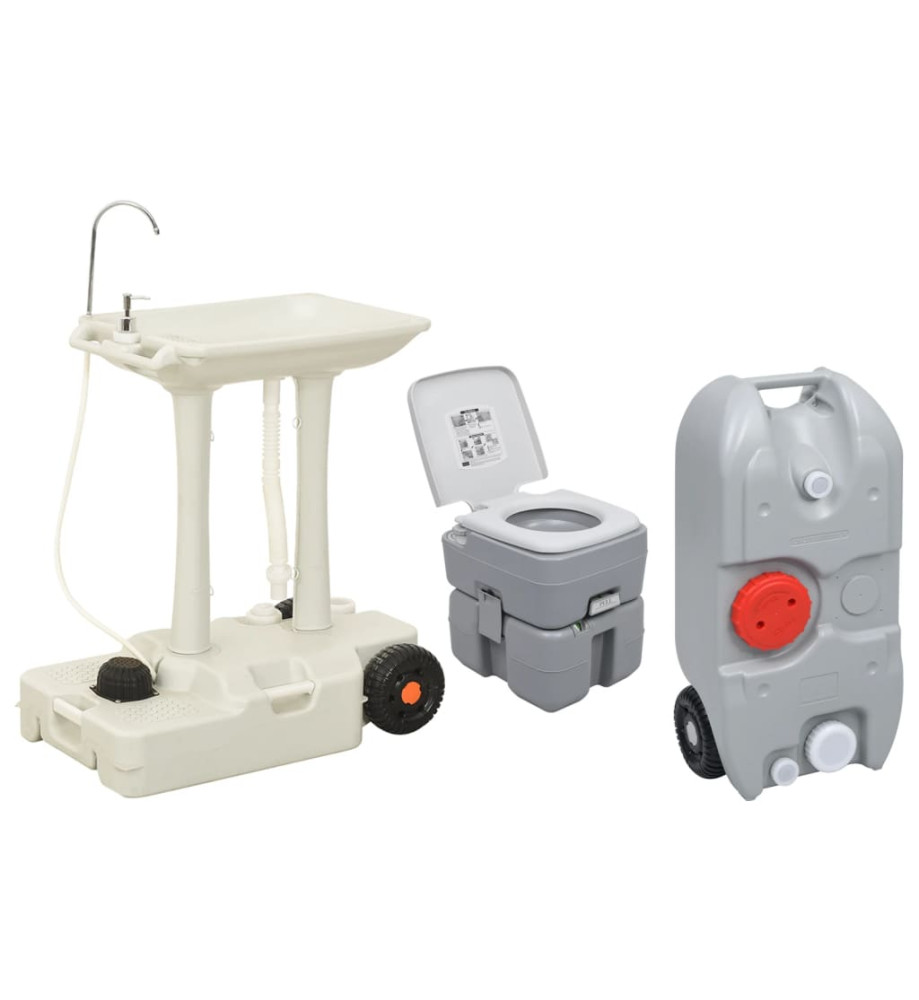 Ensemble de toilette support de lavage des mains réservoir eau