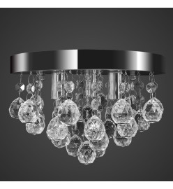 Lustre suspendu Design de cristal Chrome