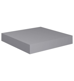 Étagères murales flottantes 2 pcs gris 23x23,5x3,8 cm MDF