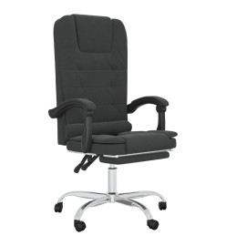 Fauteuil de massage inclinable de bureau Noir Similicuir