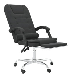 Fauteuil de massage inclinable de bureau Noir Similicuir