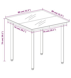 Ensemble à manger de jardin 3 pcs noir rotin PVC