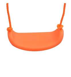 Ensemble de balançoire avec toboggan et 3 sièges Orange