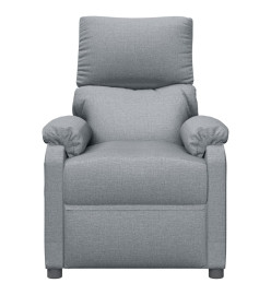 Fauteuil de massage inclinable Gris clair Tissu