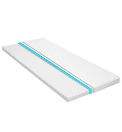 Sur-matelas 100 x 200 cm Mousse froide Profil d'œuf 6 cm