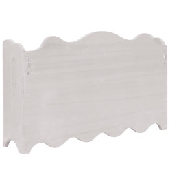 Porte-manteau mural Blanc 50x10x30 cm Bois