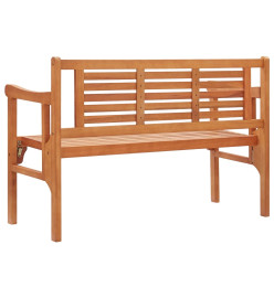 Banc pliable de jardin 120 cm Bois d'eucalyptus solide