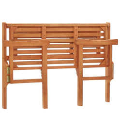 Banc pliable de jardin 120 cm Bois d'eucalyptus solide