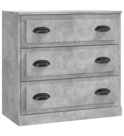 Buffet gris béton 70x35,5x67,5 cm bois d'ingénierie