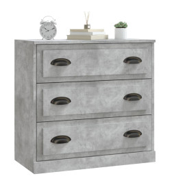 Buffet gris béton 70x35,5x67,5 cm bois d'ingénierie