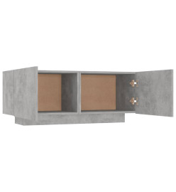 Table de chevet Gris béton 100x35x40 cm Aggloméré